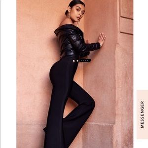 House of CB Bardot pant in black